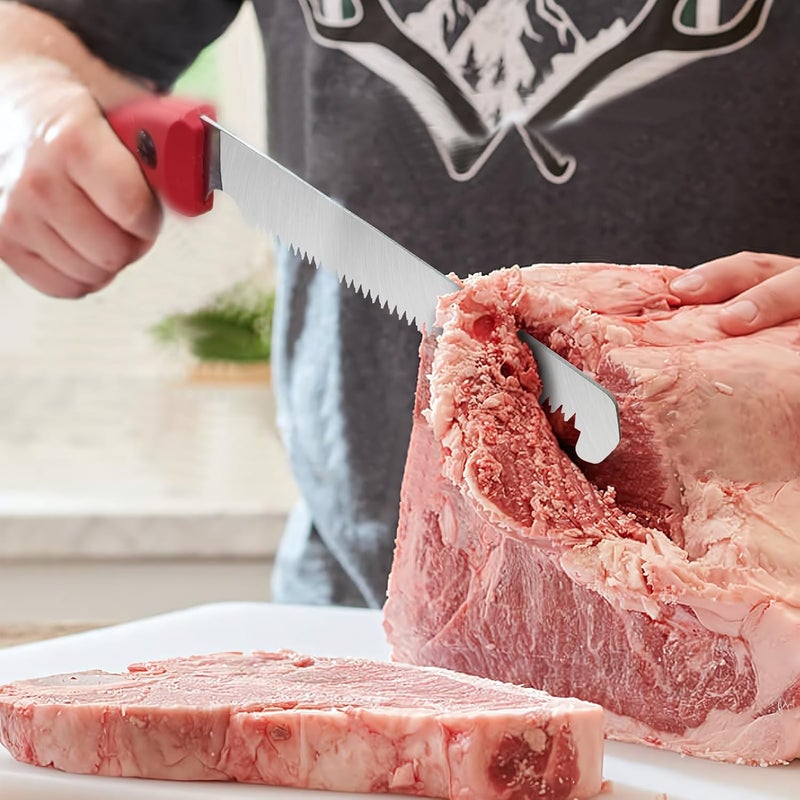 RUITOOL Bone Meat Saw for Hunting and Butchering, Camping Saws for Rib Cutting, Outdoor Portable Hand Saw with Non-Slip Handle, High Carbon Steel 12 TPI Saw Blad with Triple Ground Saw Teeth - Image 5